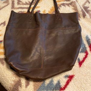 Brown Leather Tote